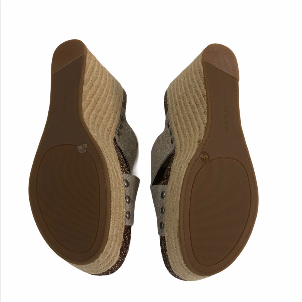 ‼️SOLD‼️NEW Luck Brand Neeka Slide Wedge Sandal - Picture 5 of 11
